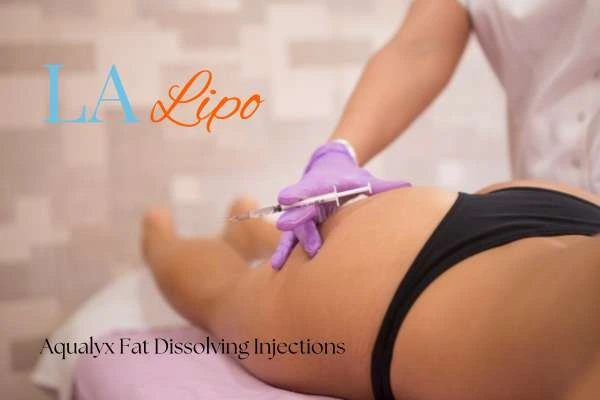 Woman having fat dissolving injections Hastings on thighs