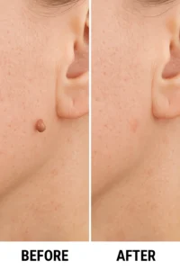 Skin tags removal Hastings before and after