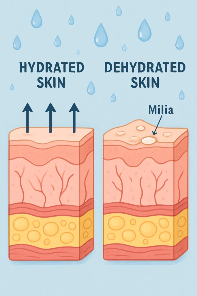 The importance of hydration and milia production Hastings