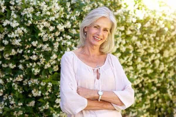 Older woman happy with urinary incontinence treatment Hastings