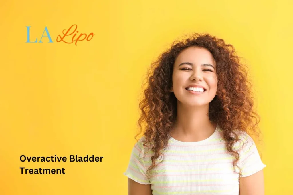 woman smiling about overactive bladder treatment Hastings solutions
