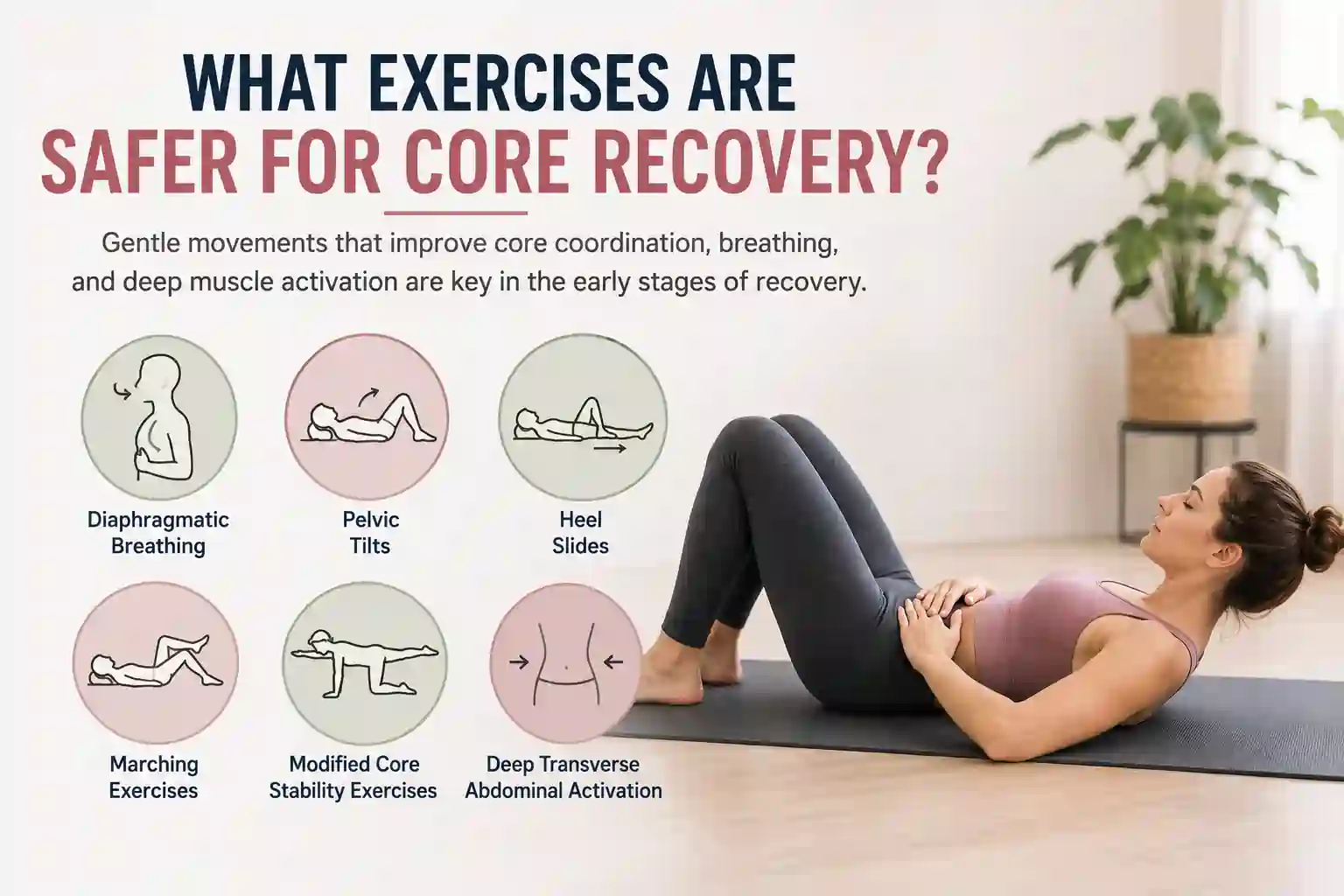 Which exercises may help diastasis recti Hastings?